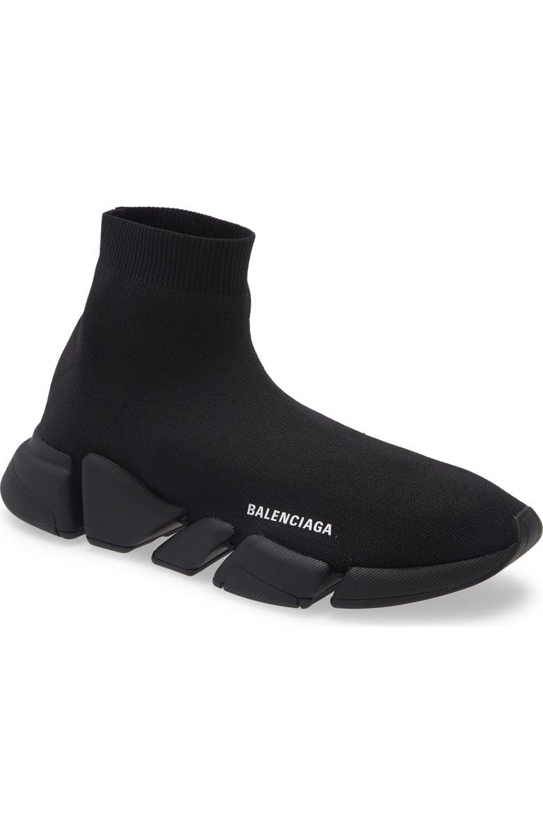 Balenciaga Speed LT 2.0 Knit Slip-On, Main, color, 1013 Black