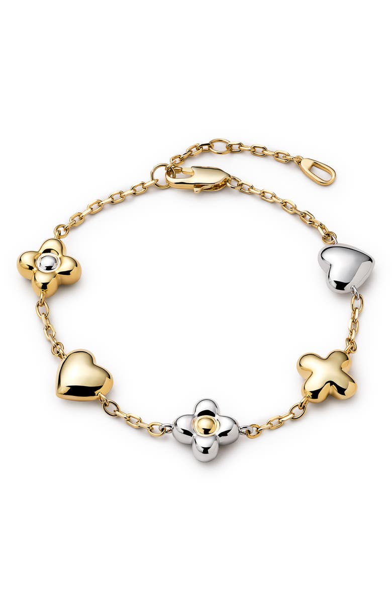 Ana Luisa Azura Charm Bracelet, Main, color,