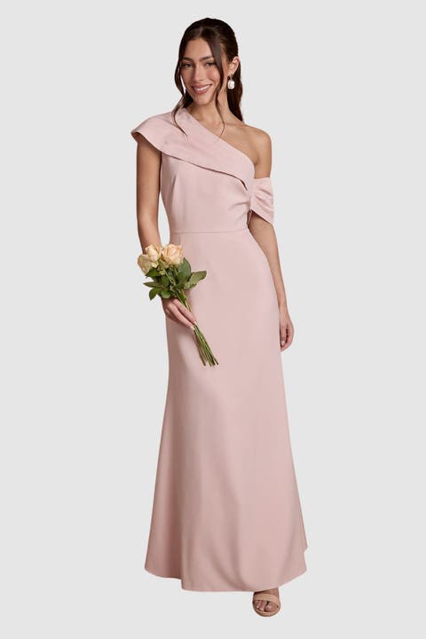 One-Shoulder Asymmetric Maxi Dress