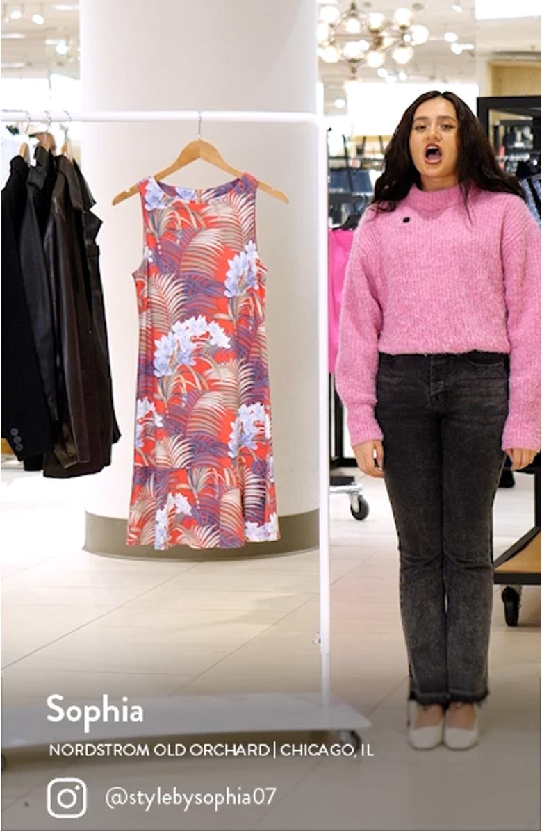 Darcy Florida Fauna Sleeveless Knit Dress, sales video thumbnail