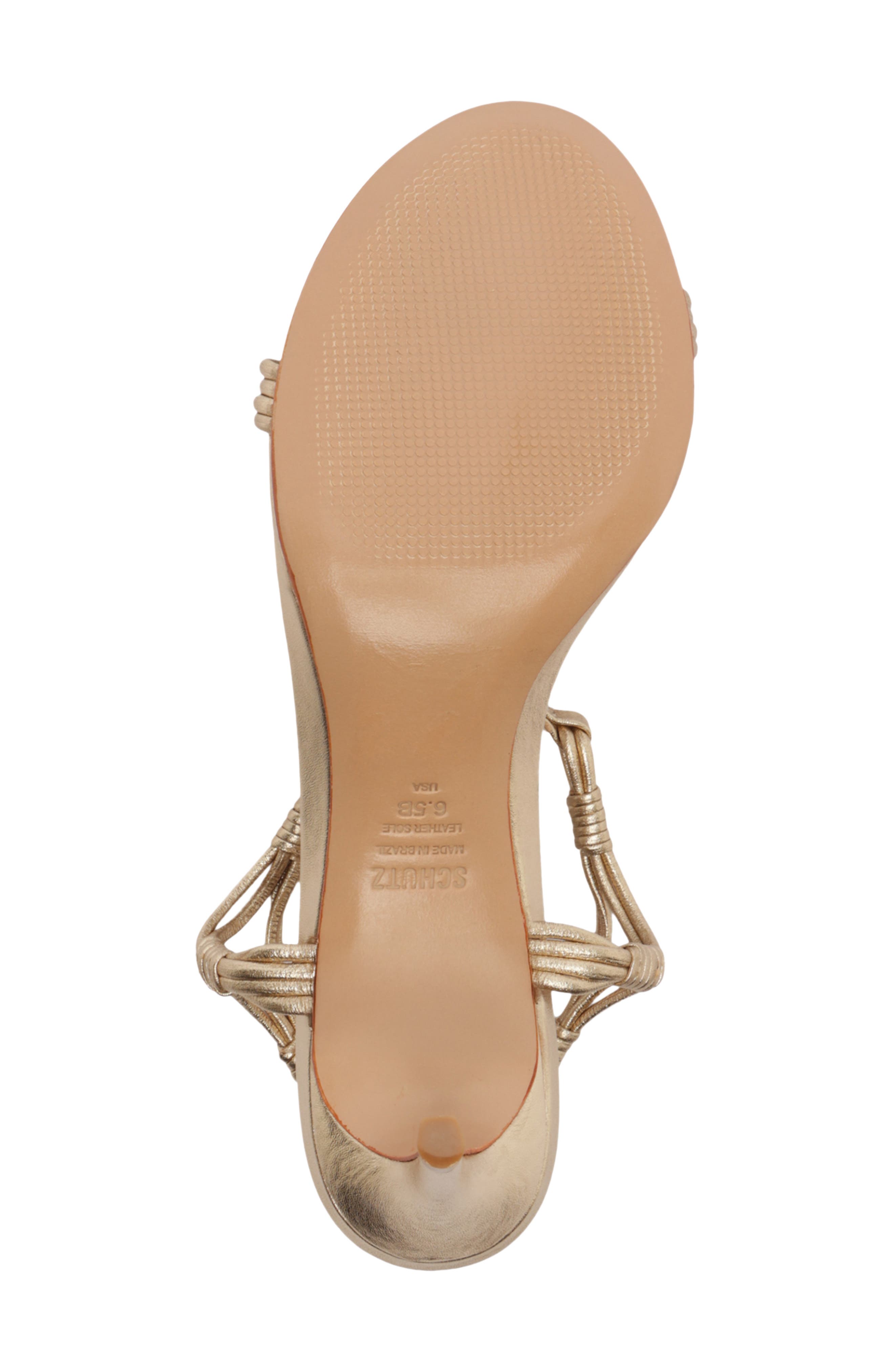 Nara Ankle Strap Sandal, Alternate, color, PLATINA