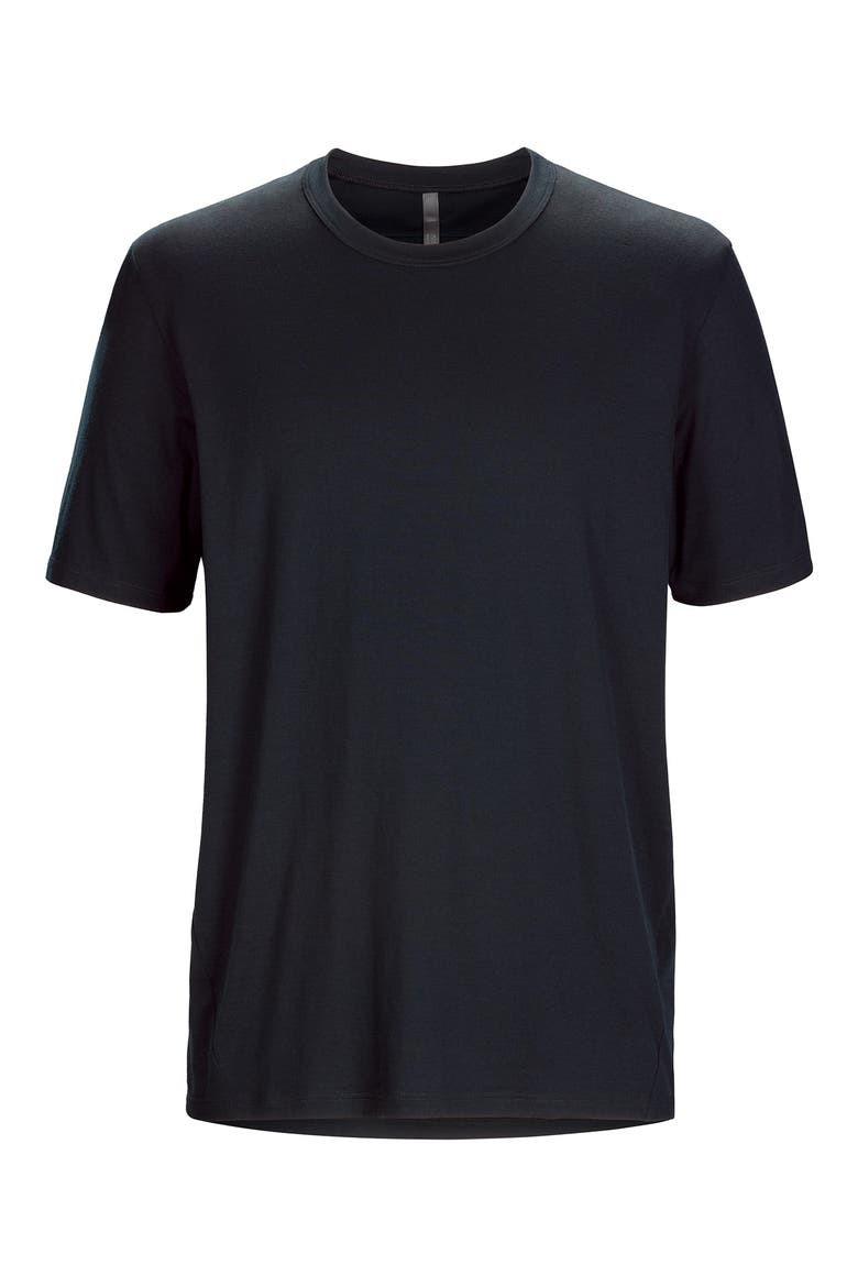 Frame Merino Wool Blend T-Shirt, Alternate, color, BLACK