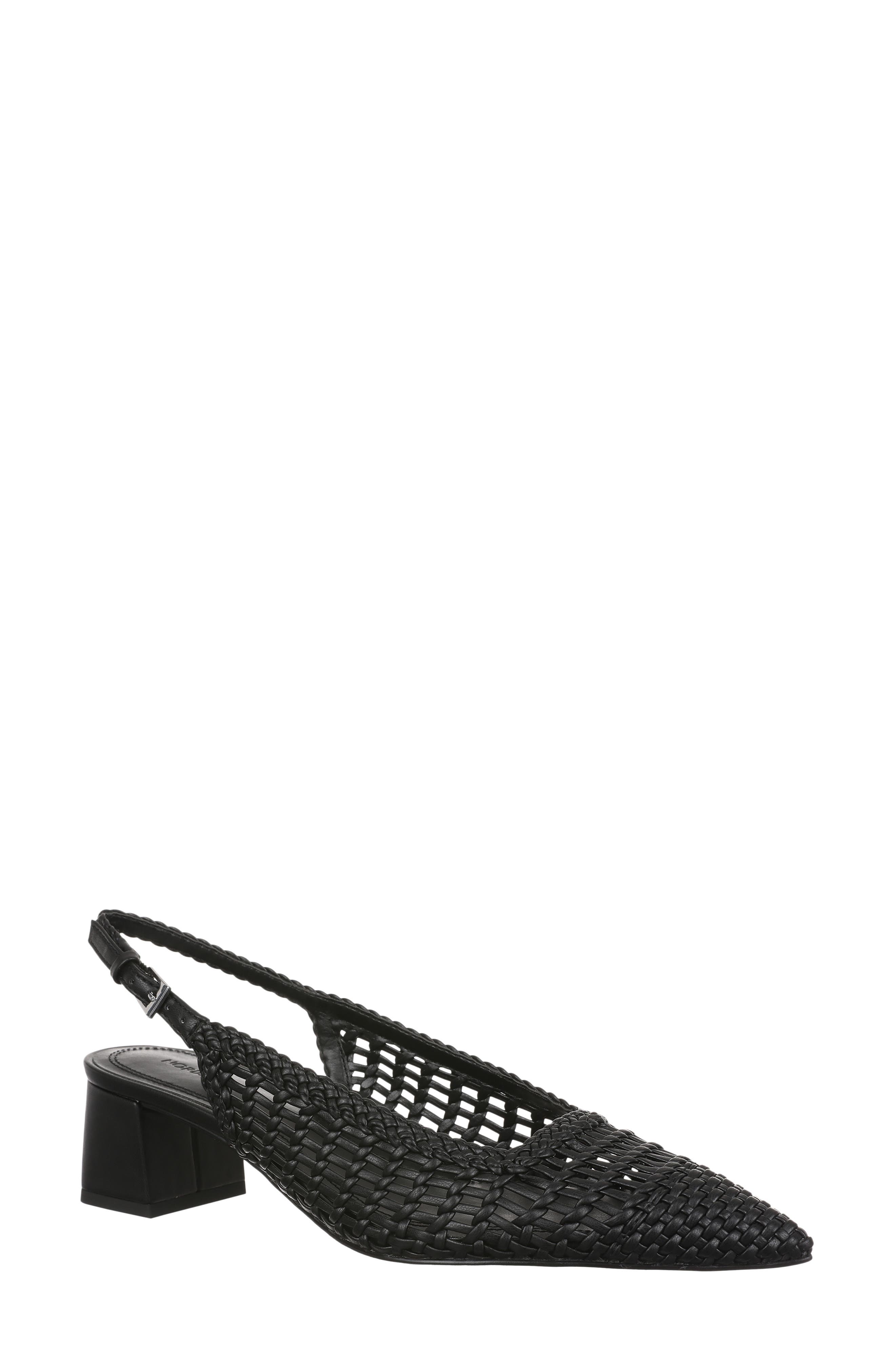 Nordstrom Quintessential Slingback Heel Pump, Main, color, Black Woven