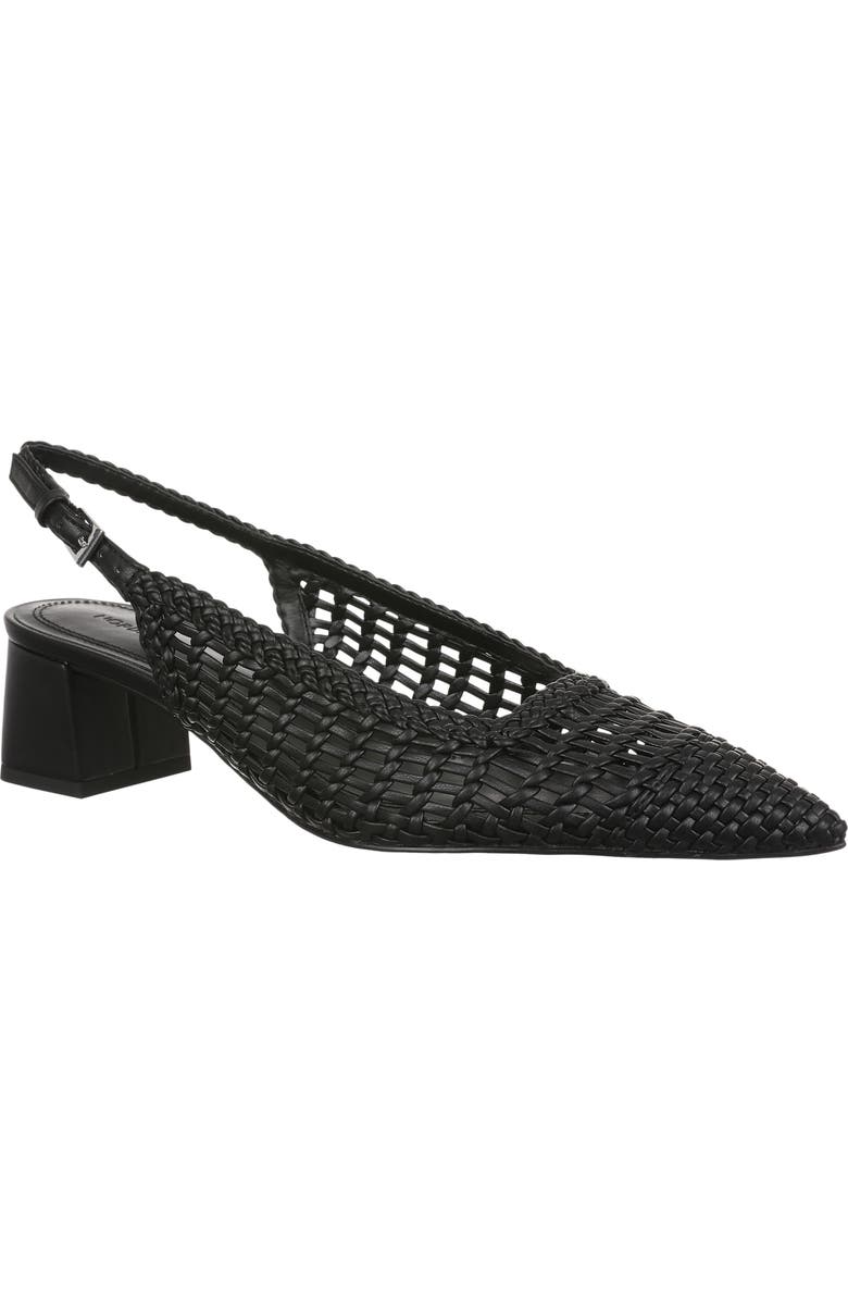 Nordstrom Quintessential Slingback Heel Pump, Main, color, Black Woven