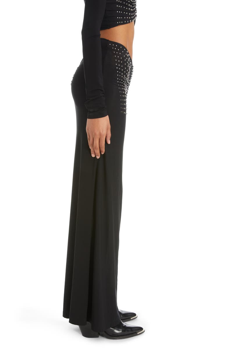 Rabanne Sparkle Detail Column Maxi Skirt, Alternate, color, 