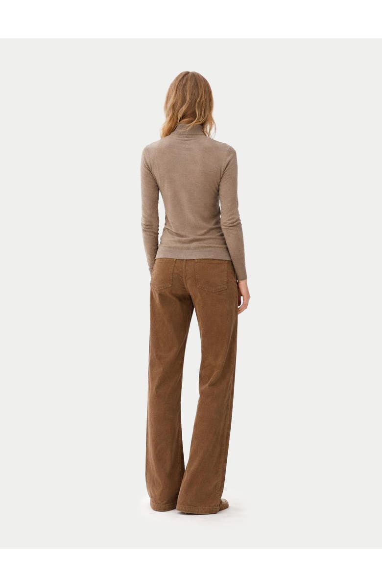 GOBI Mongolian Cashmere Cashmere Silk Turtleneck Sweater, Alternate, color, Taupe