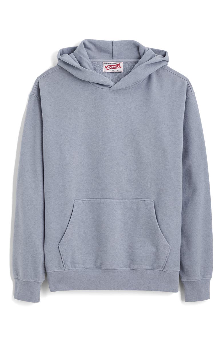 Madewell The McCarren Midweight Hoodie, Alternate, color, Overdye Ashen Blue