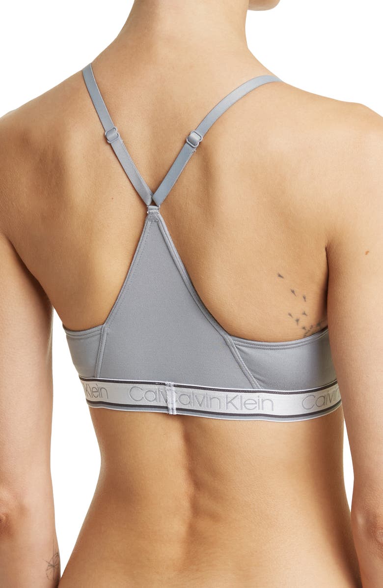 Calvin Klein Logo Triangle Bra, Alternate, color,