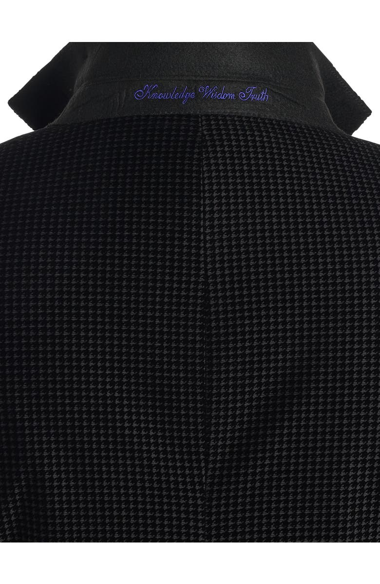 Robert Graham Big & Tall Colden Houndstooth Blazer, Alternate, color, Black