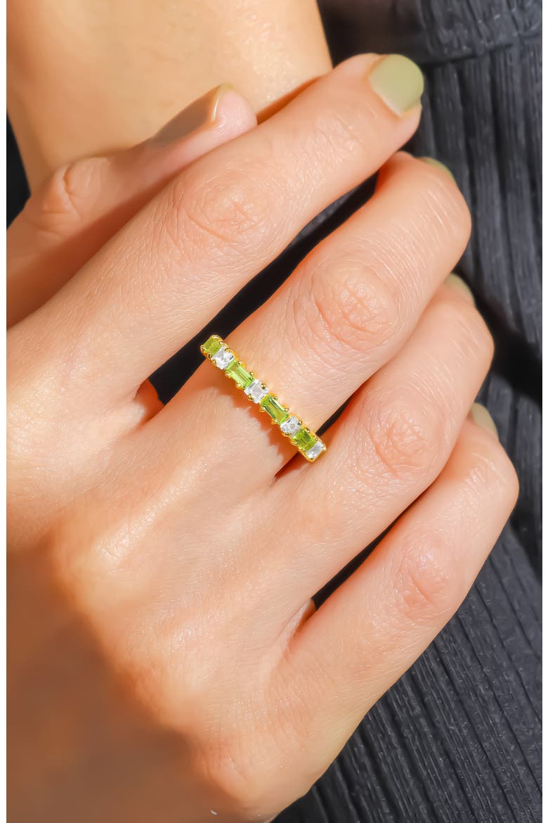 Mixed Gemstone Ring, Alternate, color, GREEN