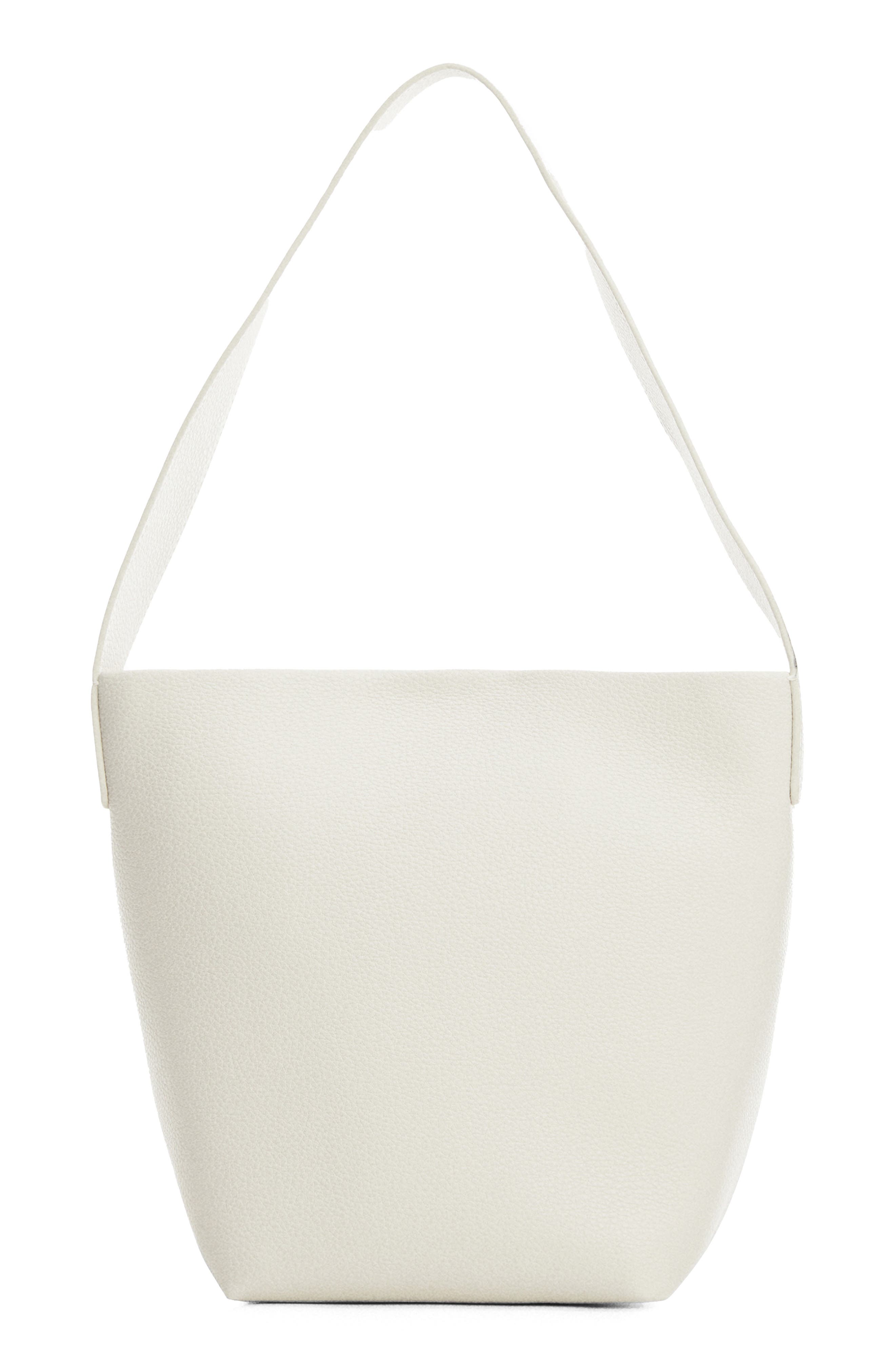 MANGO Faux Leather Bucket Bag, Main, color, 