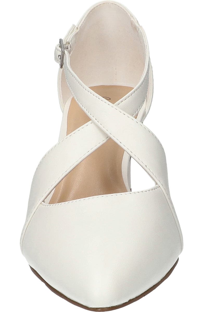 EASY STREET Elegance Pointed Toe Pump, Alternate, color, White