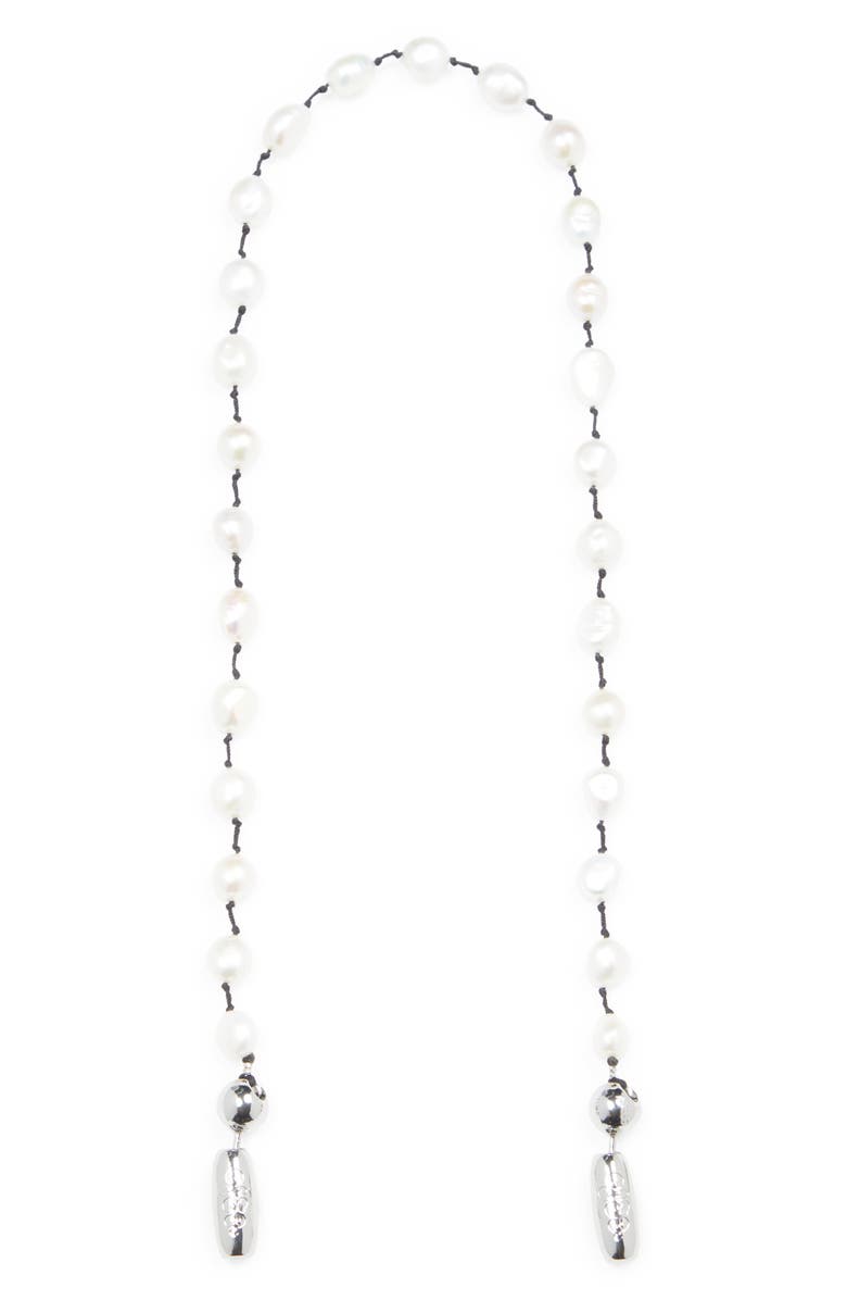 ossa Freshwater Pearl Shoulder Strap for iPhone Case, Main, color, 