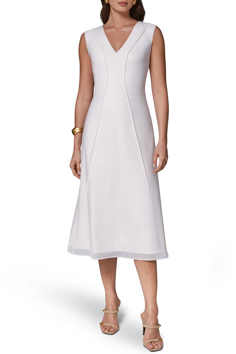 Sleeveless A-Line Cocktail Dress, Main, color, IVORY