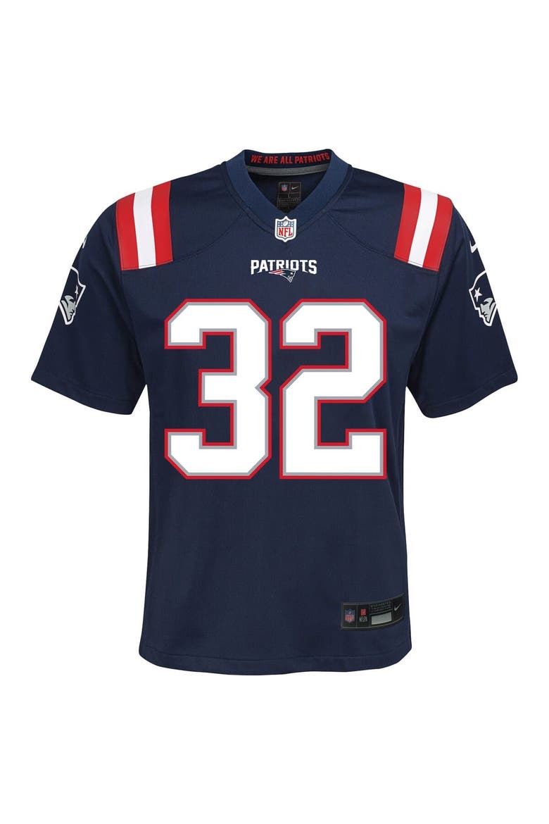 Youth Nike TreVeyon Henderson Navy New England Patriots Team Game Jersey, Alternate, color, Navy