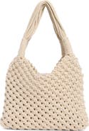 BCBG Woven Shoulder Bag with Removable Pouch