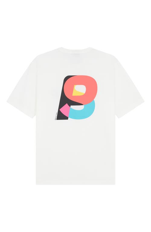 Ps By Paul Smith Ps Paul Smith Logo Organic Cotton Graphic T-shirt In White
