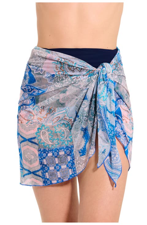 Mesh Sarong Wrap Skirt