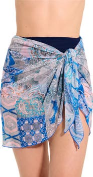 Profile by Gottex Mesh Sarong Wrap Skirt