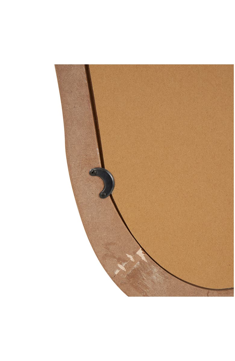 GINGER BIRCH STUDIO Abstract Wavy Wall Mirror, Alternate, color, Brown