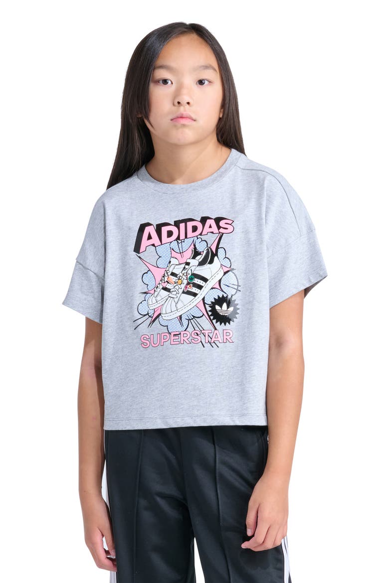 Kids' Superstar Jersey Graphic T-Shirt, Main, color, GREY HEATHER