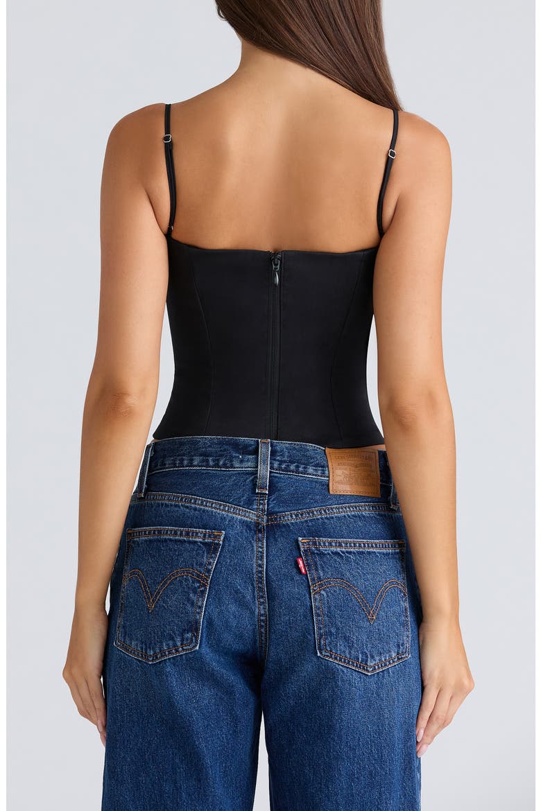 Samaria Corset Camisole, Alternate, color, BLACK