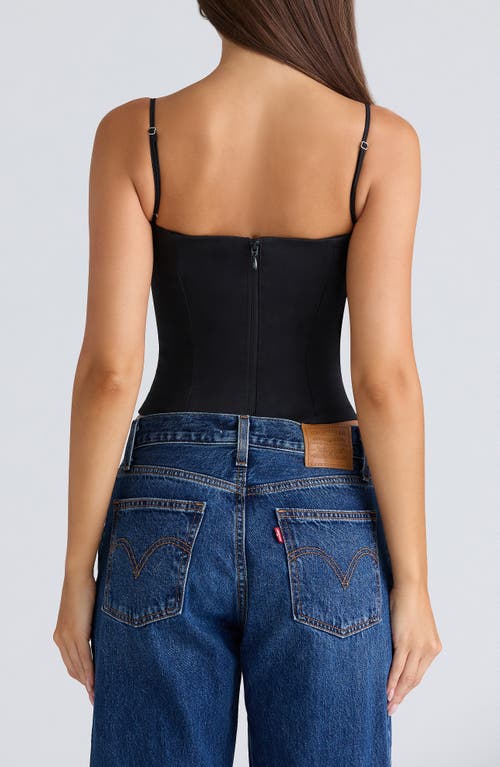 House Of Cb Samaria Corset Camisole In Black