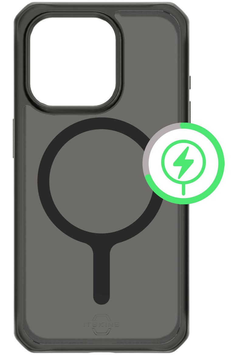 Hybrid_R Frost MagSafe Case for Apple iPhone 15 Pro Max, Main, color, Black