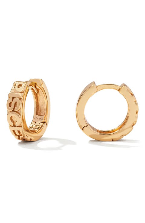 Zodiac Sign Hoop Earrings