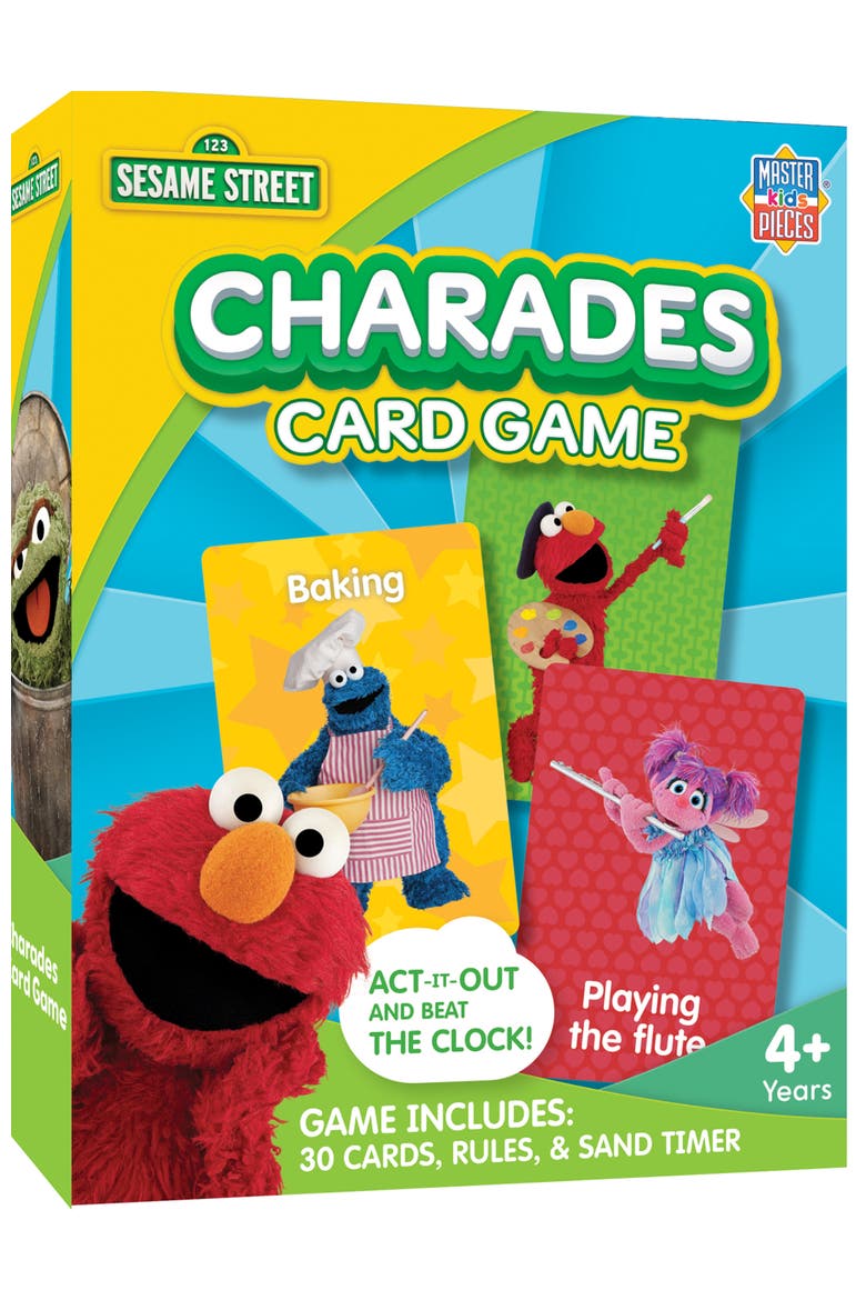 Sesame Street Charades Card Game, Main, color, Multicolor