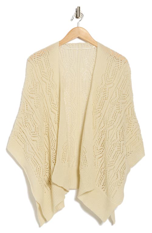Bcbg Open Knit Topper In White