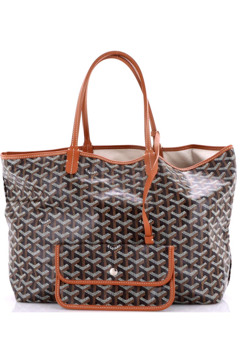 Pre-Owned Goyard Saint Louis Tote Coated Canvas PM, Alternate, color, Brown
