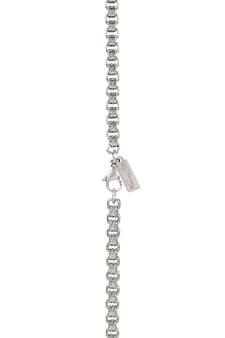 Men's Box Chain Necklace, Alternate, color, SILVER