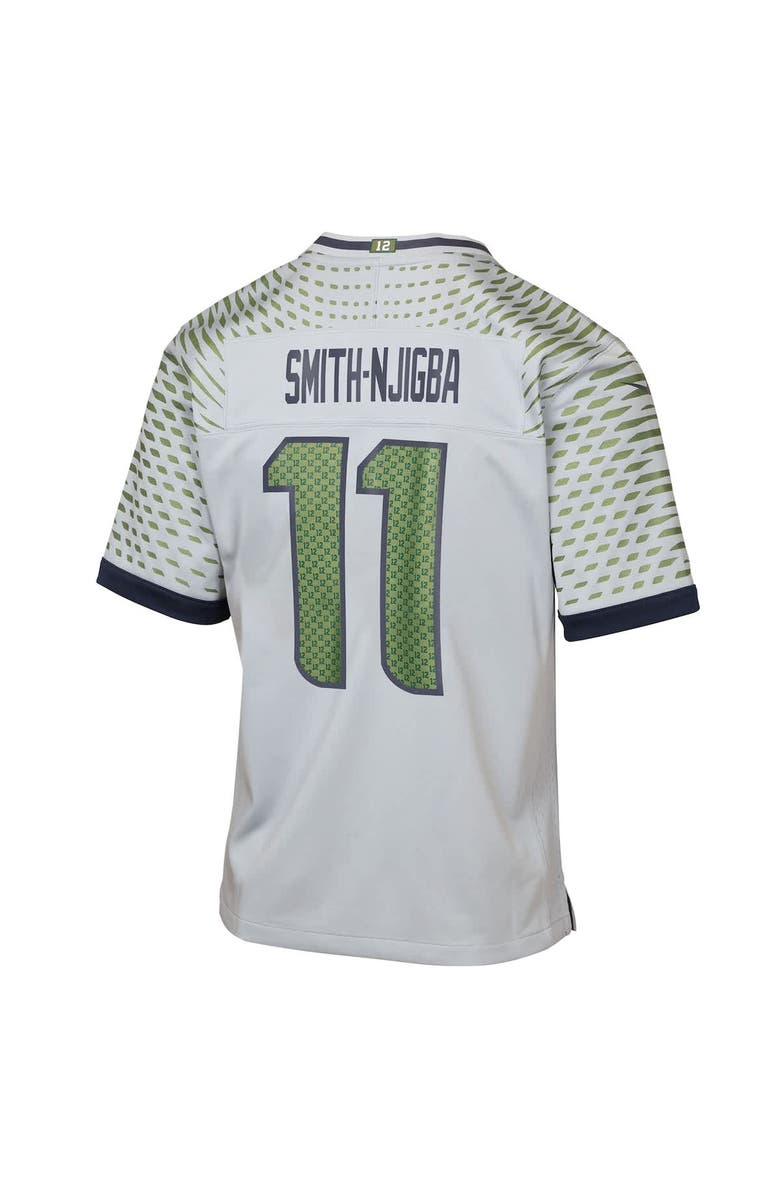 Nike Youth Nike Jaxon Smith-Njigba Wolf Gray Seattle Seahawks 2025 Rivalries Collection Game Jersey, Alternate, color, Gray