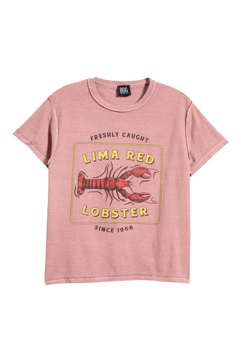 Lobster Graphic Baby T-Shirt, Alternate, color, PINK