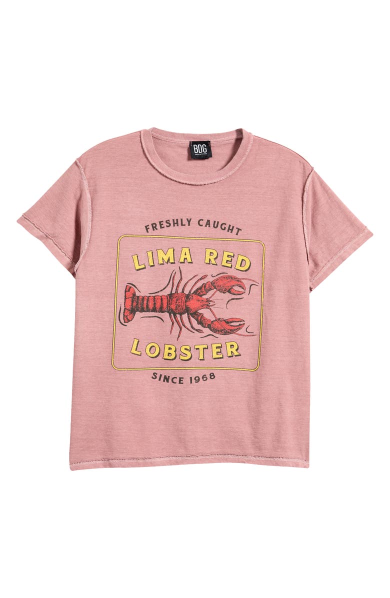 BDG Urban Outfitters Lobster Graphic Baby T-Shirt, Alternate, color, Pink