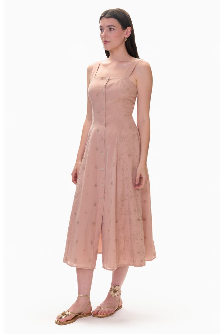 Gabrielle Embroidered Dress, Alternate, color, Desert Rose