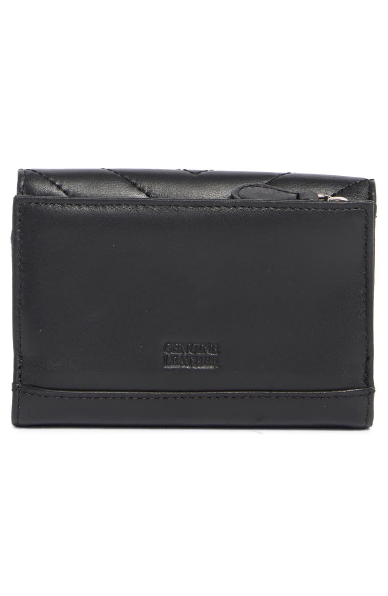 MUNDI SMALL LEATHER GOODS Quilted Trifold Leather Wallet, Alternate, color, 