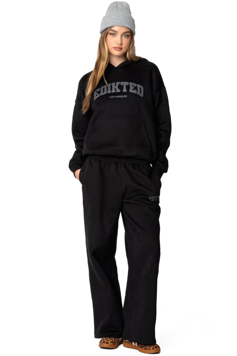 LA Logo Hoodie, Alternate, color, BLACK