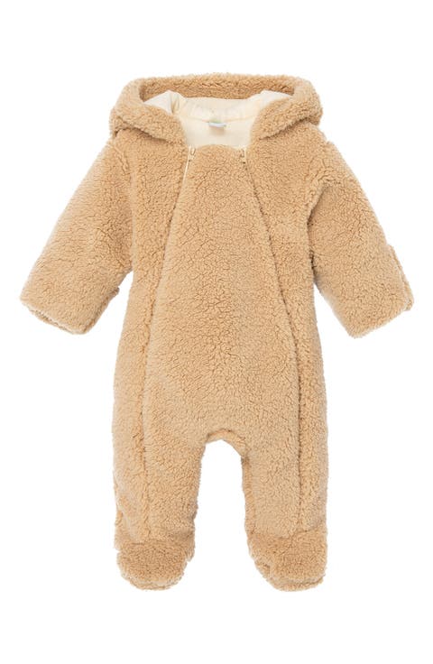 Kids' Faux Shearling Bear Pramsuit