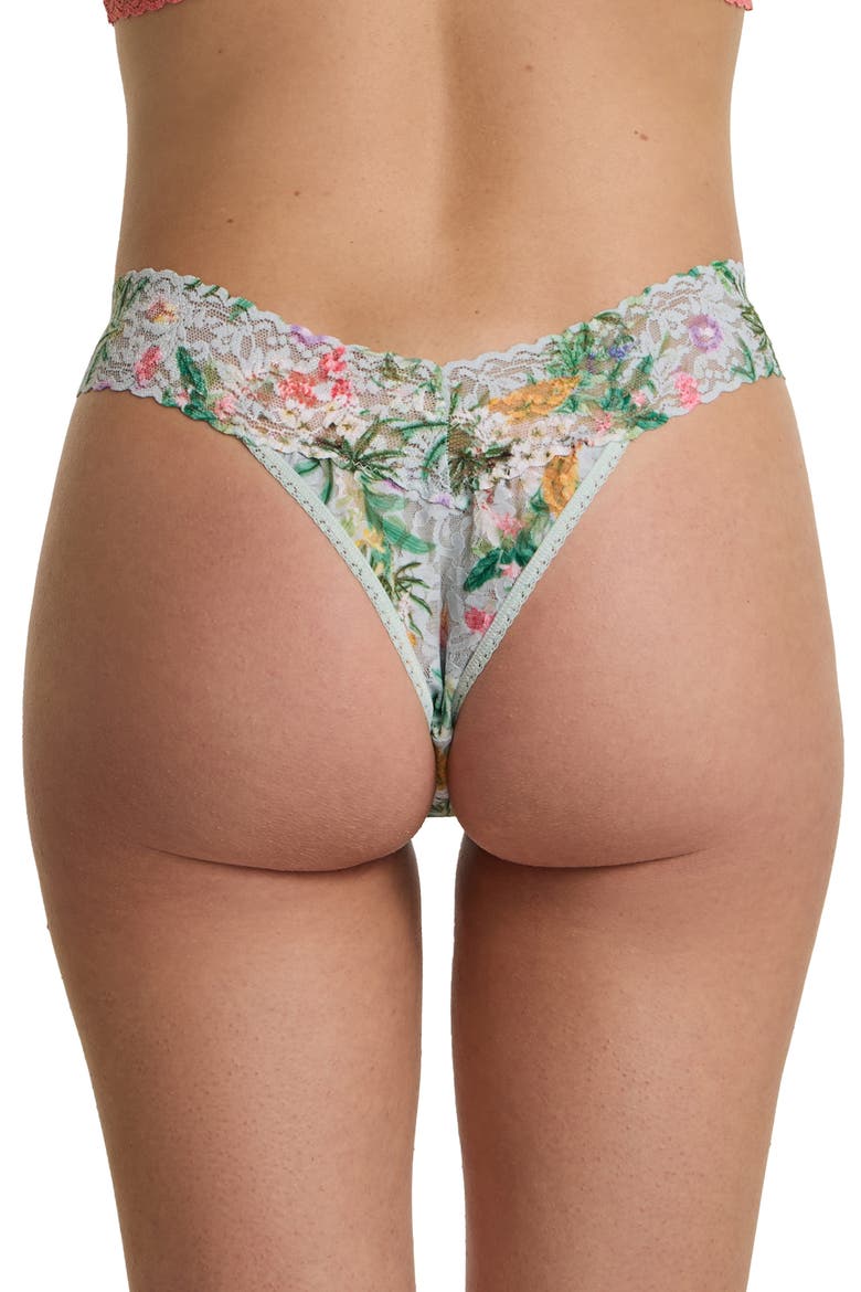Print Original Rise Thong, Alternate, color, FLORICULTURE GREEN