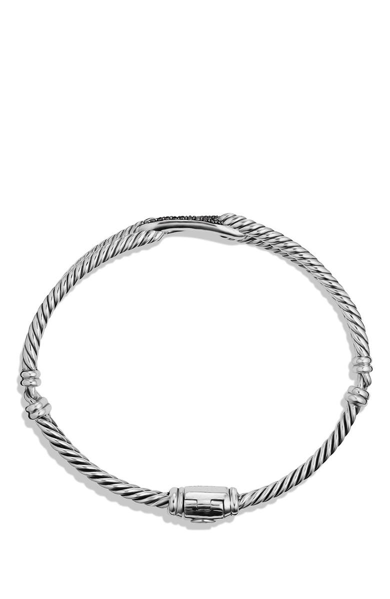 David Yurman Petite Pavé Labyrinth Single Loop Bracelet with Diamonds in Gold, Alternate, color, 