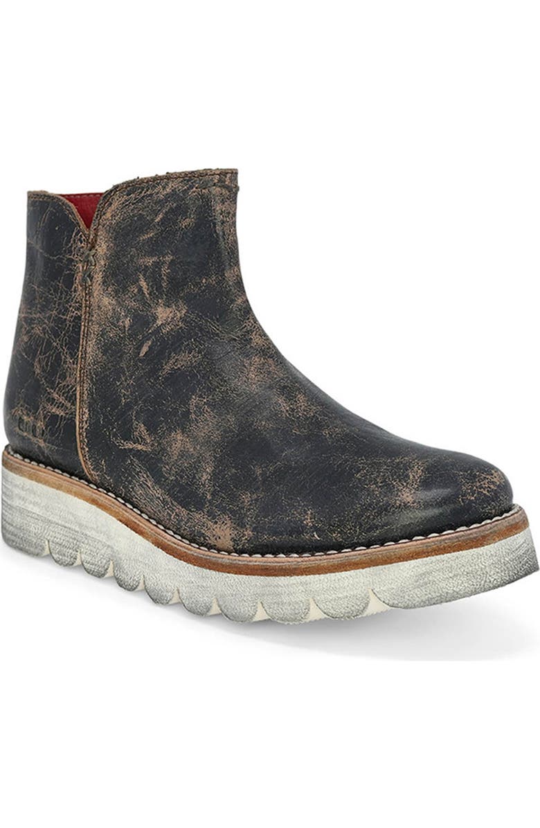 Bed Stu Lydyi Platform Bootie, Main, color, Black Lux