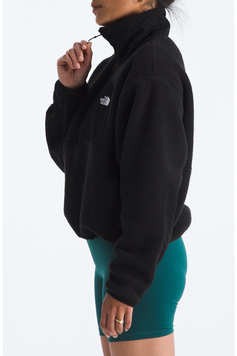 Yumiori Off Peak Recycled Fleece Pullover, Alternate, color, TNF BLACK