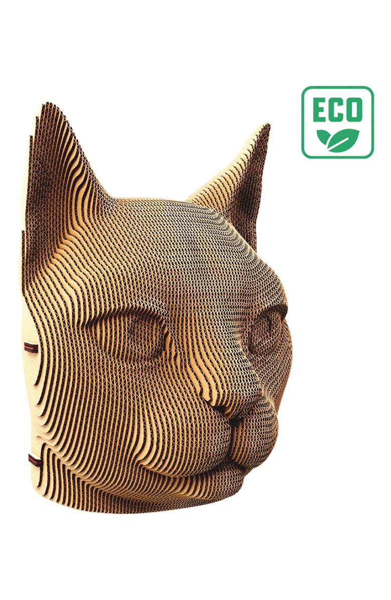 Cartonic 3D Cardboard Sculpture Puzzle, Alternate, color, Cat