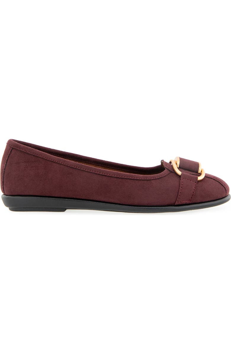 Aerosoles Bentley Ballet Flat, Alternate, color, Fig Faux Suede