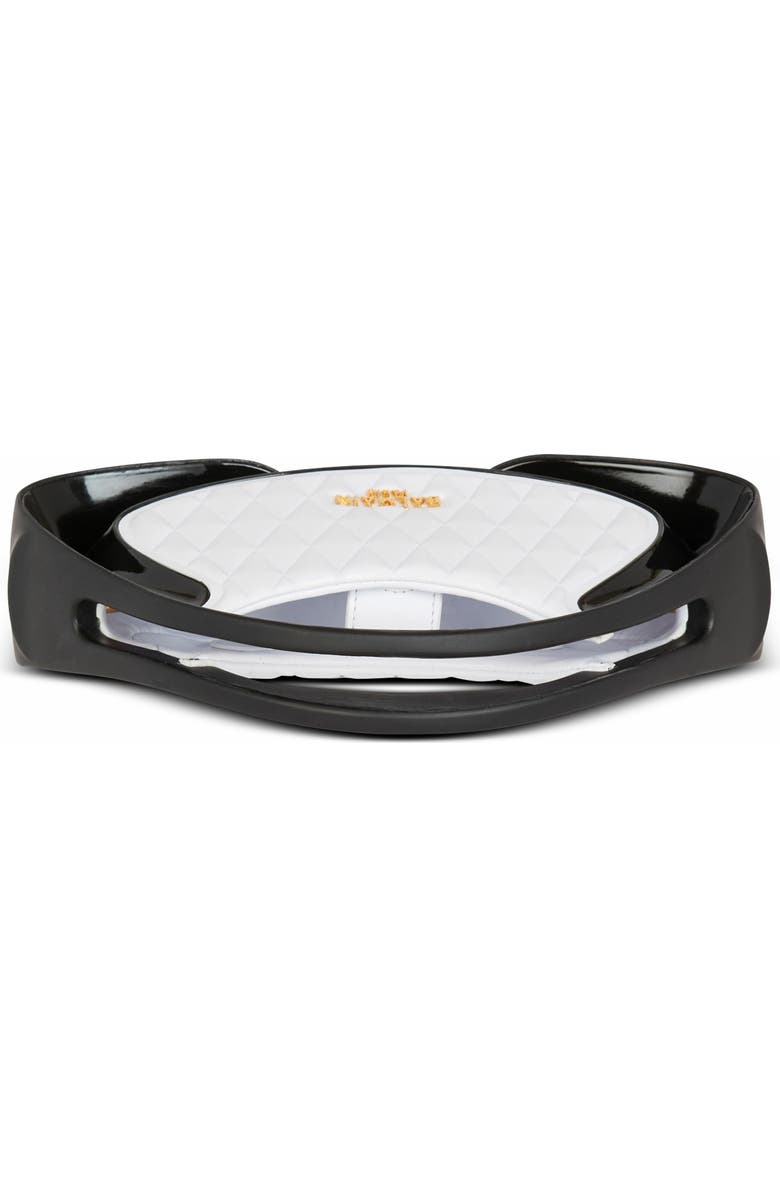 Balmain Two-Tone Quilted Small Jolie Madame Bag, Alternate, color,