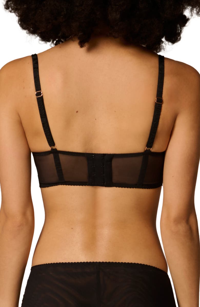 Simone Perele Idole Underwire Plunge Bra, Alternate, color, Black