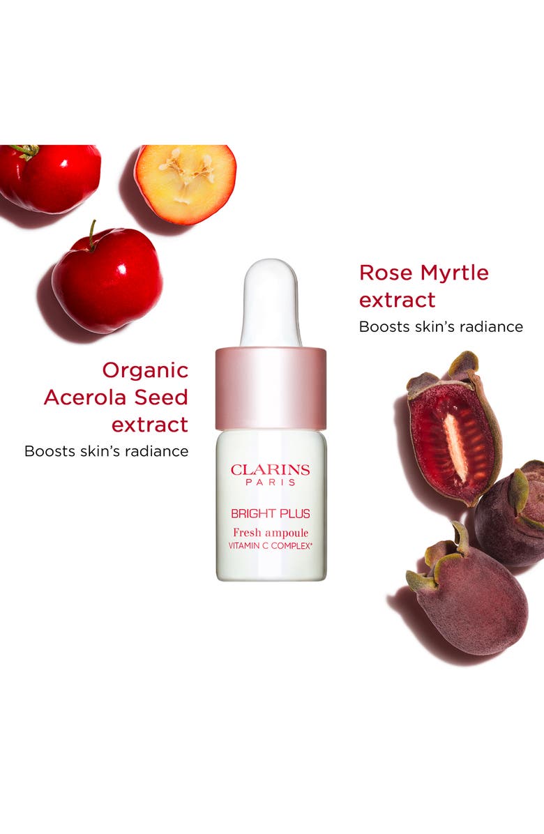 Clarins BRIGHT PLUS Fresh Ampoule 15% Vitamin C Serum, Alternate, color, 