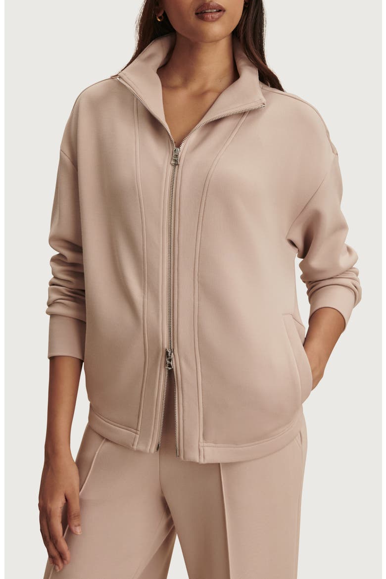 Arlene Zip-Up Fleece Jacket, Main, color, MUSHROOM